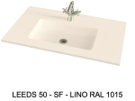 Plan vasque lavabo sur mesure : L 60 à 201 x P 40 à 51 cm, finition lisse mate, 10 couleurs au choix, Anti bactérien, résine Akrytan® teinté dans la masse, Livraison Offerte.